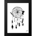 thumbnail image 2 of DeRice, Julie 14x18 Black Modern Framed Museum Art Print Titled - Dark Midnight Dream Catcher II, 2 of 5