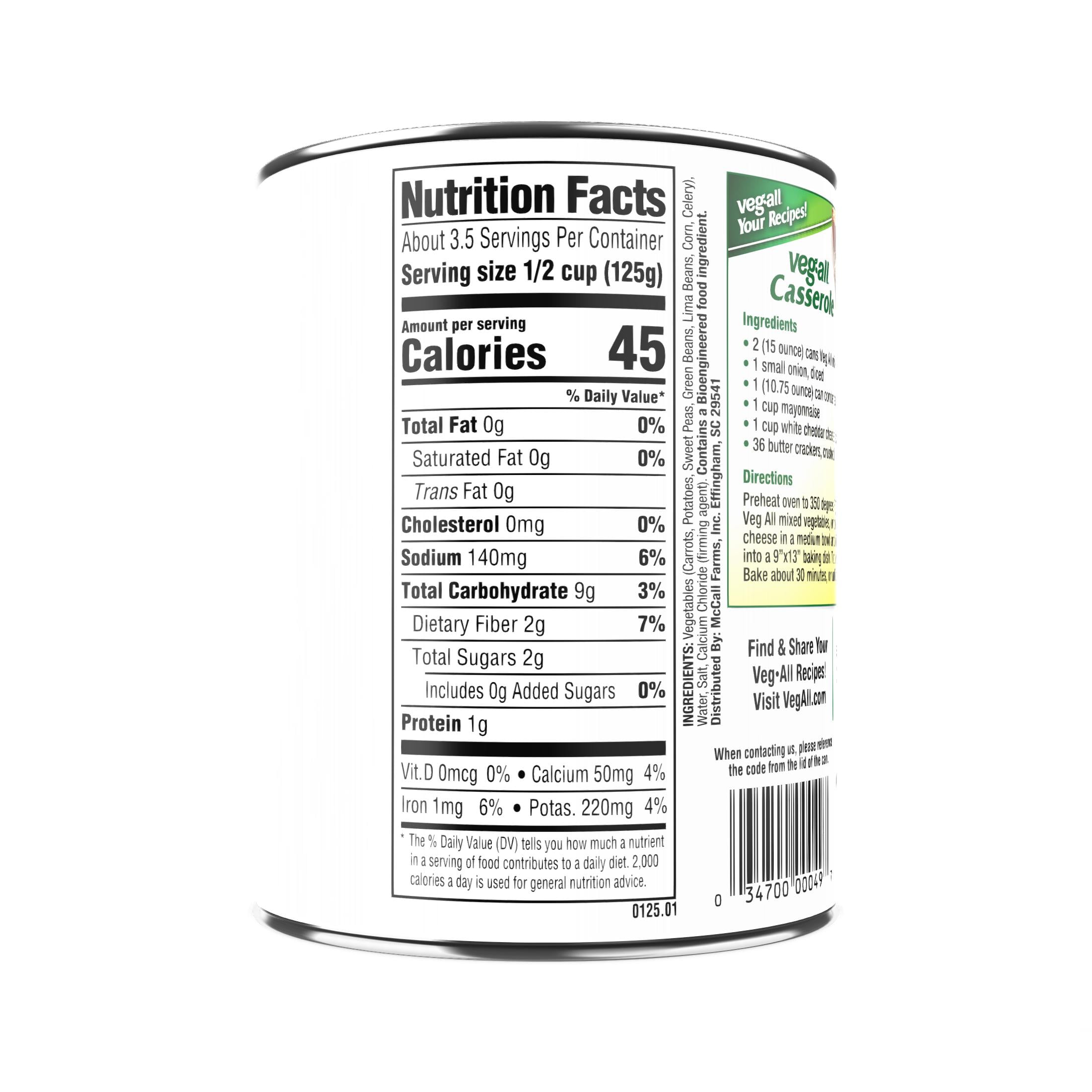 12 pack) Allens Veg-All Original Mixed Vegetables, 15.0 OZ