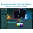 thumbnail image 2 of Large RGB Gaming , Chameleon Programmble Oversized Glowing RGB Extended Soft Mat Surface Mousepad with 16 Lighting Modes 3 Brightness Levels, 31.5 x 13.8 in, 2 of 8