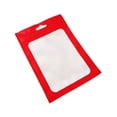 thumbnail image 1 of Injueey 100 piezas de bolsas de cuidado posterior diseño de ventana transparente carcasa de teléfono móvil Teléfono y Comunicación Rojo 11x16cm, 1 of 6