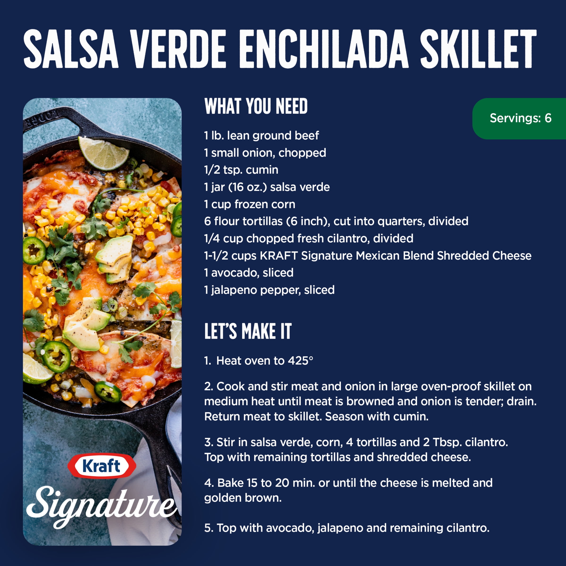 Kraft Signature Shredded Natural Cheese Mexican Blend, 8 oz. (Refrigerated)