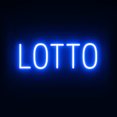 thumbnail image 1 of SpellBrite LOTTO LED Sign for Business. 20.4" x 6.3" Blue LOTTO Sign Has Neon Sign Look With Energy Efficient LED Light Source. Visible from 500+ Feet, 8 Animation Settings., 1 of 4