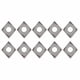 thumbnail image 1 of Insertos de corte de hoja de carburo sólido para torneado de torno CNC (10 piezas, CCMT060204‑6018), 1 of 10