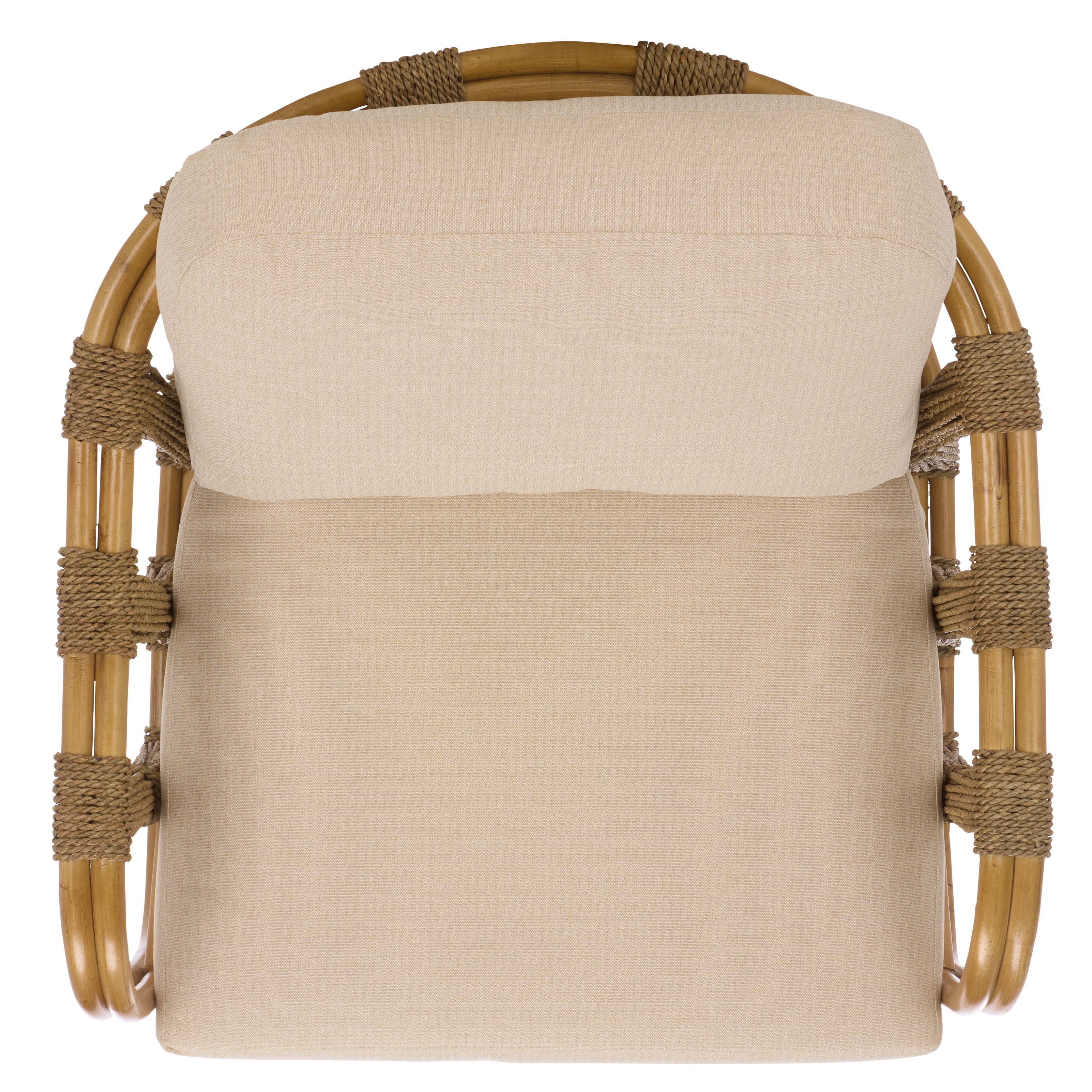 Safavieh Couture Pennylyn Seagrass Modern Accent Chair, Walnut/White