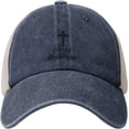 thumbnail image 2 of Jesus and Cross Design Vintage Mesh Hat Dad Hats Trendy Caps Black, 2 of 7