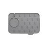 Grifo de silicona para baño de cocina, alfombrilla absorbente para fregadero, almohadilla de drenaje para salpicaduras (gris) Sywqhk Arte deco