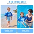 thumbnail image 2 of Koorium 2-in-1 Toddler Swim Vest Life Jacket for Kids,Pool Floaties Puddle Float Jumper 24-66lbs,Toddler Arm Floaties Swim Jacket Water Wings for kids Boys Girls, 2 of 11
