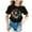 2-Black, variant on shqvo T-Shirts for Girls 9-10 Round Neck Short Sleeve T-Shirts Cartoon Print Soft Tee Shirt T-Shirts Toddler To Big Kid
