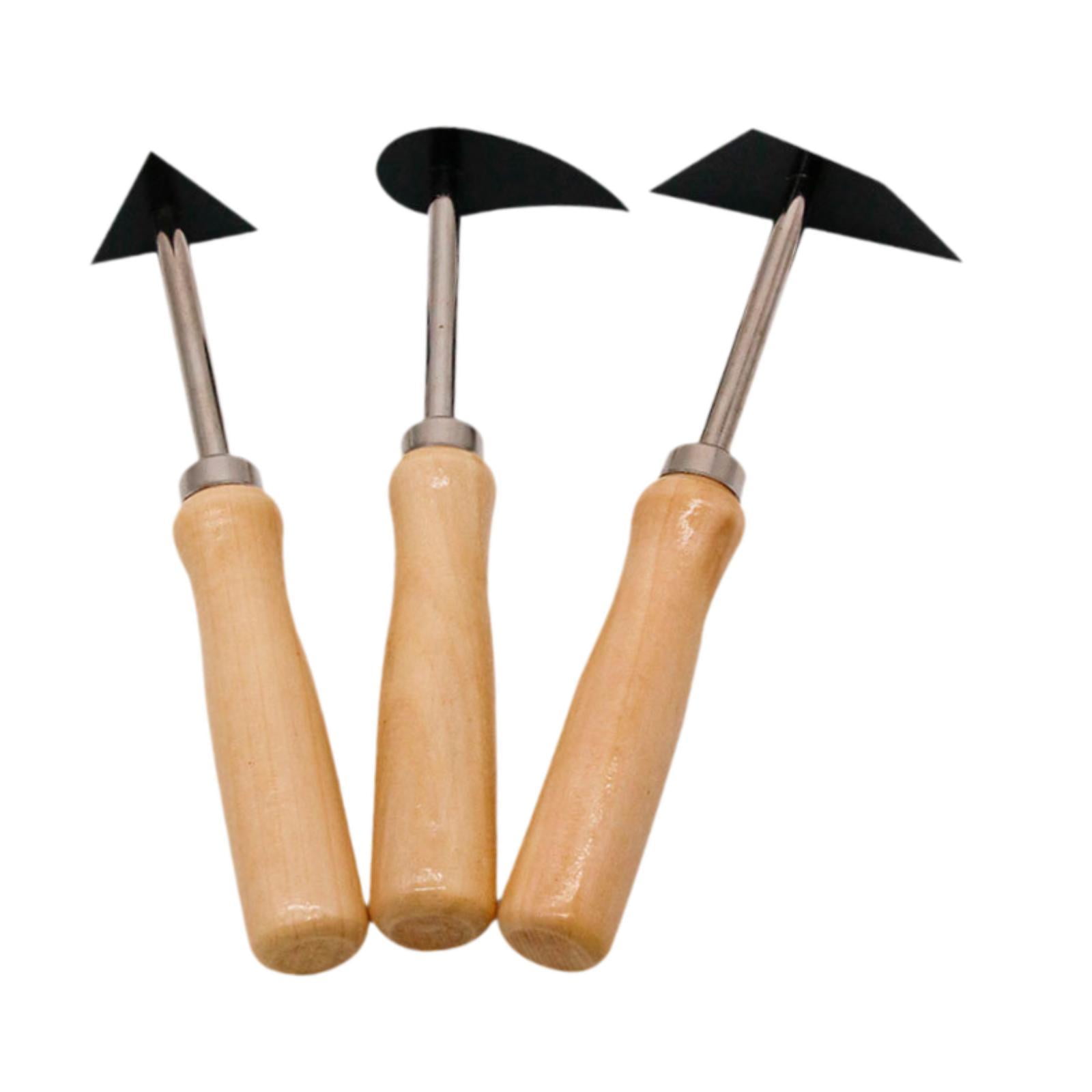 S SERENABLE 3x Pottery Clay Trimming Gadget Clay Shaping Hand Tool Engraving Knives Clay Sculpture Tool Pottery Carving for potter