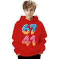 thumbnail image 4 of NordicNest Boys Pullover Hoodie Soft Casual Sweatshirt For Kids Youth Athletic Jacket With Pocket Boys 12-14 Clothes, 4 of 4