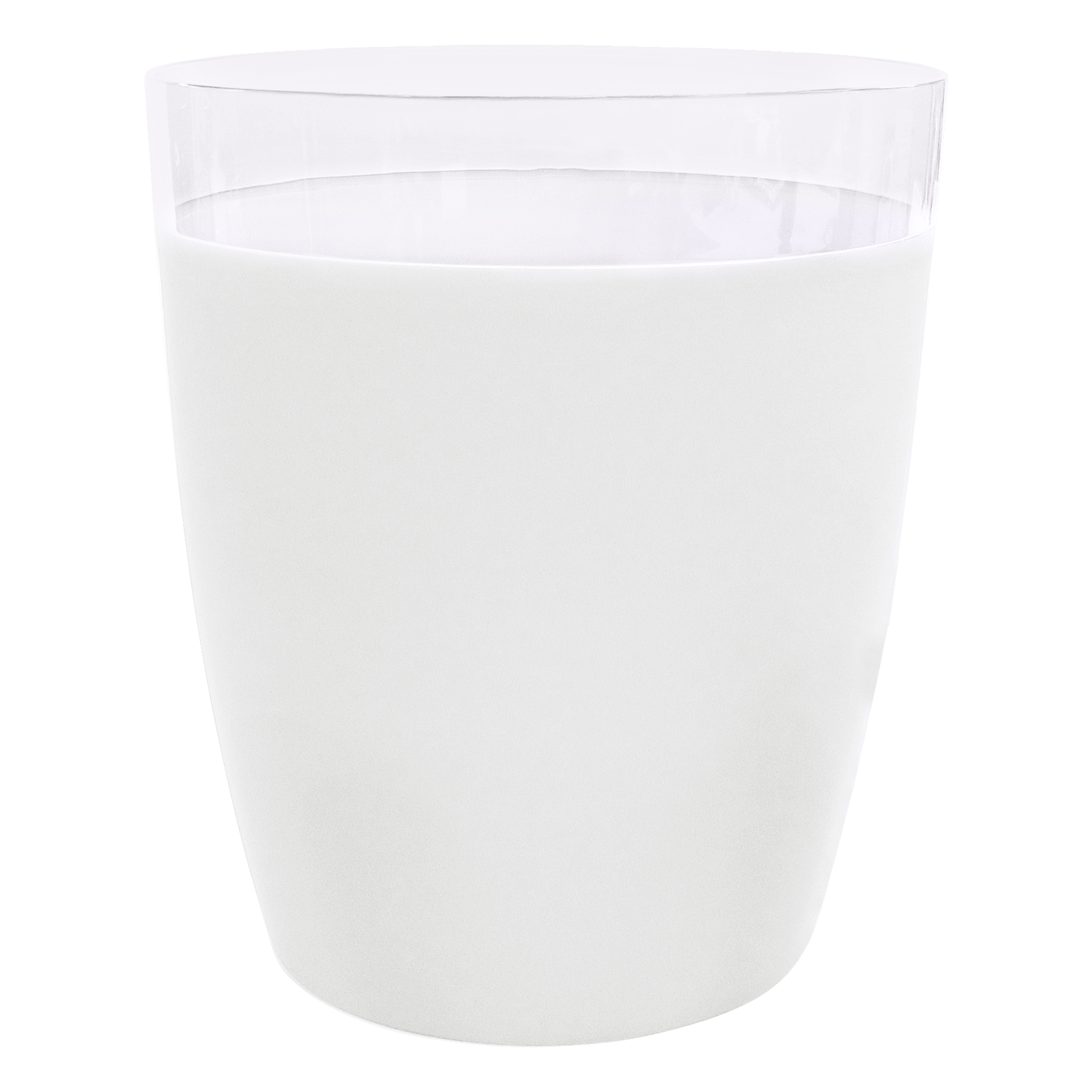 Mainstays Soft Touch Waste Can, Arctic White