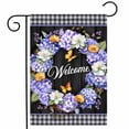thumbnail image 2 of Briarwood Lane Hydrangea Wreath Garden Flag, 2 of 4