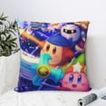 thumbnail image 6 of Throw Pillow Covers 18"x18" Inch, Kirby Decorative Pillow Case for Sofa Couch Chair Bedroom Modern Decor, 6 of 7