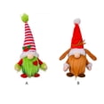 thumbnail image 3 of Advancent Muñeco sin rostro de Navidad, fiesta, puerta, estante, decoración de mesa, hogar, oficina, Bar, lindo adorno, cumpleaños, niños Kits de decoración para fiestas Verde Advancent HA069291-01, 3 of 6
