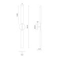 thumbnail image 7 of WV316402VBMS-Kuzco Lighting-Astrid - 33.13 Inch 12W 1 LED Bath Vanity-Vintage Brass Finish, 7 of 7