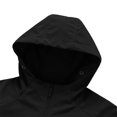 thumbnail image 4 of IROINNID Mens Full Zip Hooded Jacket Windproof Water Resistant Fleece Lined Outdoor Coat Long Sleeve Solid Color Casual Lightweight Winter Outerwear for Daily Commute, 4 of 5