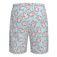 thumbnail image 6 of Kdxio Cute Rabbit Pattern Mens Casual Shorts - Drawstring Summer Beach Sports Shorts for Men, 6 of 9