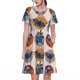 thumbnail image 1 of Disketp Vintage Botanical Butterfly Art para Vestido de Manga Corta para Mujeres, Vestidos de Verano para Mujeres, Casual y Holgado para la Playa, 1 of 6