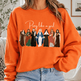 thumbnail image 3 of Christian Shirt, Pray Like a Girl Sweatshirt, Catholic Saints Faith Hoodie, Religious Women T-Shirt, Easter Gift for Christian Women, 3 of 9
