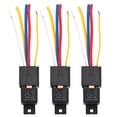 thumbnail image 2 of Module Relais Clignotant LED, Facile à Brancher et à Jouer Étanche DC12V 80A 3 Pcs Relais de Lumière, Type Plug-In Antichoc Automobile pour Automobile, 2 of 7