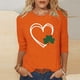 thumbnail image 1 of TaTaai Womens Saint Patricks Day Tshirt Celtic Knot Print Short Sleeve Relaxed Fit Round Neck Casual Top Lightweight Soft Cotton Gift, 1 of 7