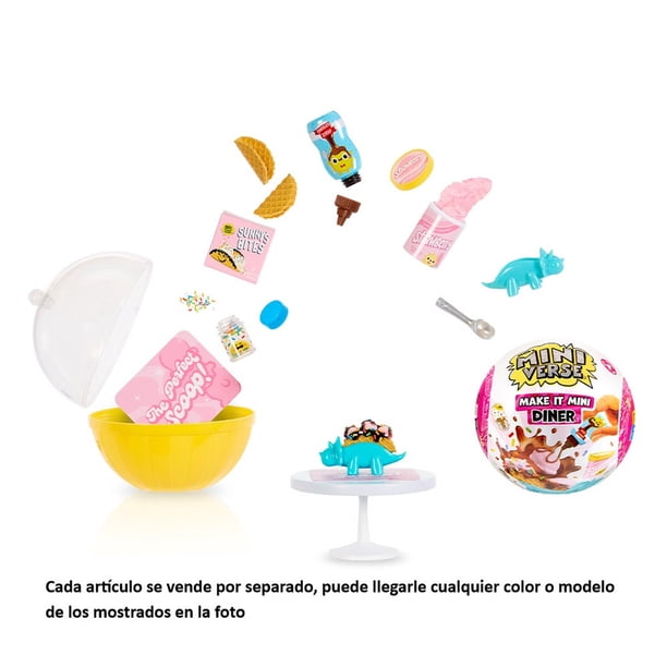 Figura Minicoleccionable Miniverse Crea Mini Comida-Cena Serie 4 artículo sorpresa