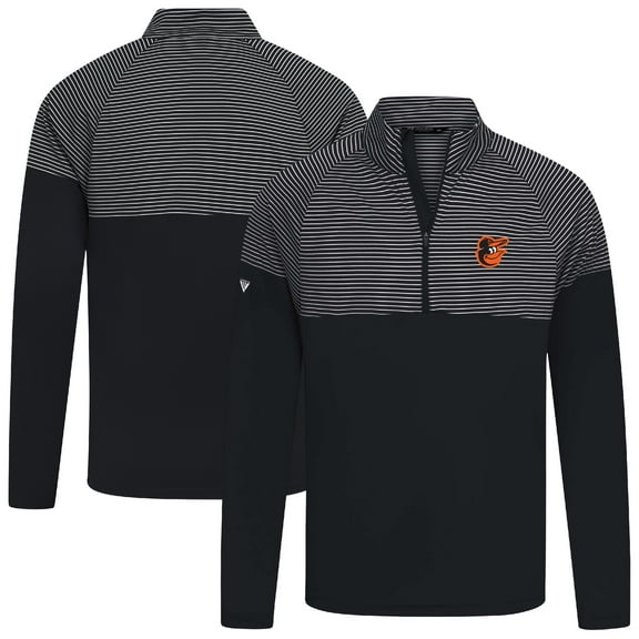 Men's Levelwear Black Baltimore Orioles Classic Stripes Insignia 2.0 Pullover