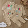 thumbnail image 7 of TAIAOJING Toddler Baby Girl Boy Clothes Long Sleeve Letter Prints T Shirt Pullover Tops Pants Outfits 3-6 Months, 7 of 7