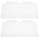 thumbnail image 1 of GOOHOCHY 2 estantes de pared con listones transparentes para zapatos, para tiendas minoristas, 1 of 8