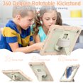 thumbnail image 7 of for Samsung Galaxy Tab A8 10.5 Kids Case 2022 Heavy Duty Rugged Shockproof Silicone Hybrid Protective Case Cover w/Stand + Pencil Holder + Hand Strap for Tablet A8 (SM-X200/SM-X205/X207) - Rosegold, 7 of 7