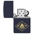 thumbnail image 7 of Zippo Campfire Design Navy Matte Pocket Lighter, 7 of 7