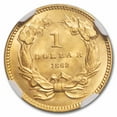 thumbnail image 3 of 1862 $1 Indian Head Gold MS-63 NGC CAC, 3 of 3