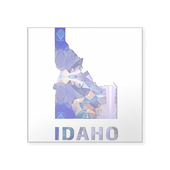CafePress - IDAHO MAP Sticker - Square Sticker 3" x 3"