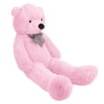 thumbnail image 3 of Giant Plush Teddy Bear Stuffed Animal 47"-55" Large Hugging Bear with Healing Smile, Soft Fluffy Material & Safety Eyes, Perfect Gift for Kids and Home Decor for All Season., 3 of 8