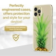 thumbnail image 2 of Case Yard iPhone-12-Pro-Max Case Clear Soft & Flexible TPU Ultra Low Profile Slim Fit Thin Shockproof Transparent Bumper Protective Cover Drop Protective Cell Phone Cases (Pineapple Head), 2 of 8