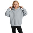 thumbnail image 2 of Hooded Sweatshirt for Girls Fleece Pullover Hoodie Long Sleeve Solid Pockets Casual Cute Tops, 2 of 5