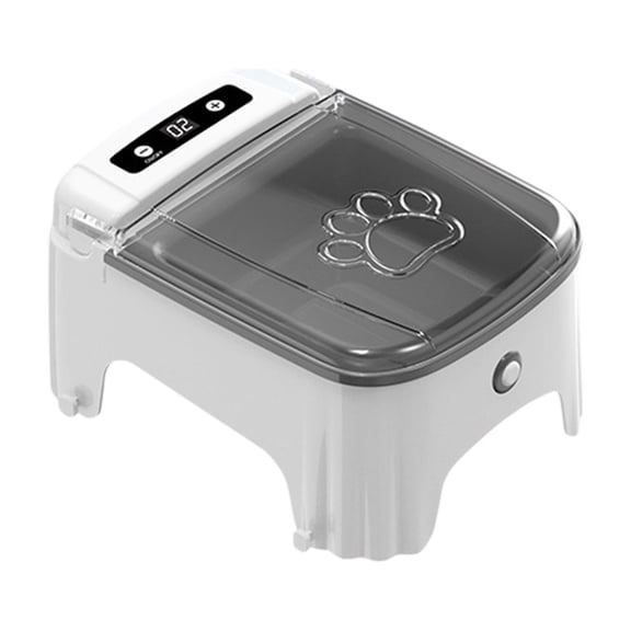 Automatic Pet Feeder, Timed Sensor Lid Cat Dog Food Bowl 9.06 x 6.69 x 4.53 in