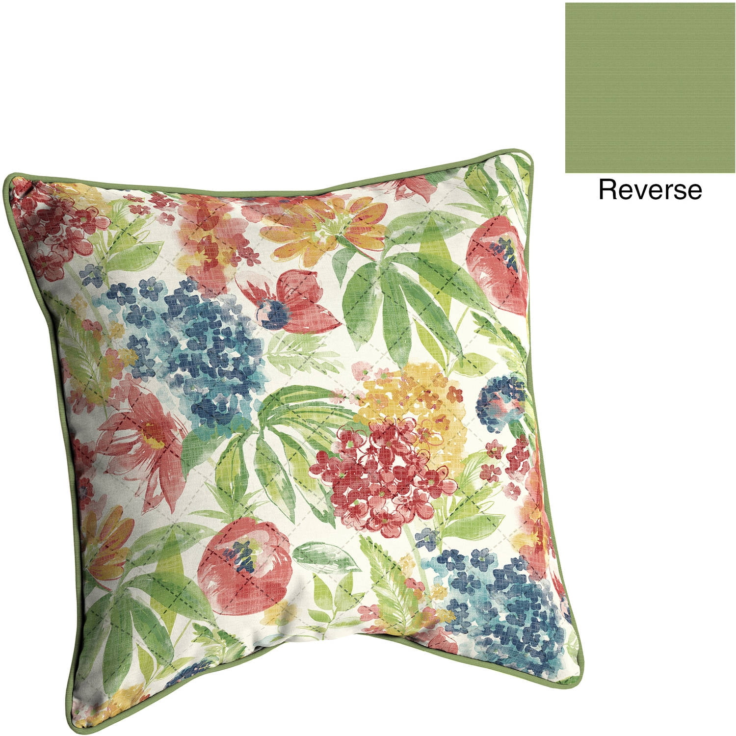 Better Homes And Gardens Outdoor Patio Diamond Pinsonic Reversible Deep Seat Pillow Back With Welt Multi Fl