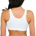 thumbnail image 2 of Fruit of the Loom Women's Shirred Front Sport Bra With Removable Pads, 2 of 3