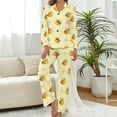 thumbnail image 2 of Top-kevin Flat Stylish Mahjong Women's Long-Sleeve Shirt And Full-Length Bottom Pajama Set, 2 of 11