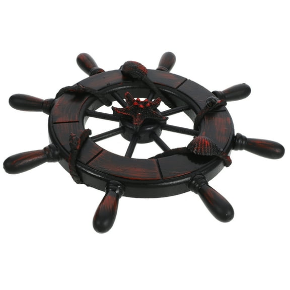 Masteelf Nautical Wall Decor Indoors Wall Art Wood Rudder Craft Hanging Decoration Beach Style Pendant