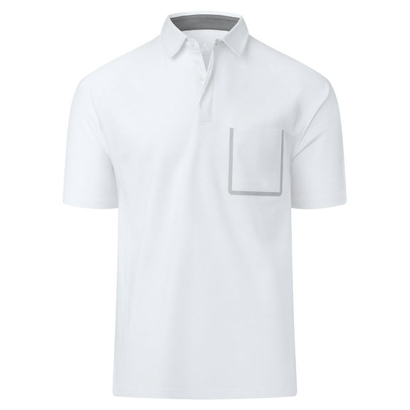 SPEEDRUN Men's Polo Shirts Short Sleeve Business Casual Reguar Fit Collared Pique T-Shirts