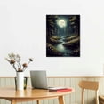 thumbnail image 2 of JEUXUS Gothic Landscape Wall Art Dark Academia Paintings Forest Scenery Poster Cloud Poster Vintage Gothic Print Dark Academia Canvas Art Vintage Landscape Pictures Gothic Artwork For Wall, 2 of 4