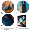 thumbnail image 3 of DESIGN ART Designart "Blue Mystical Fantasy Castle Ii" City Fantasy Canvas Art Print 30 in. wide x 40 in. high, 3 of 5