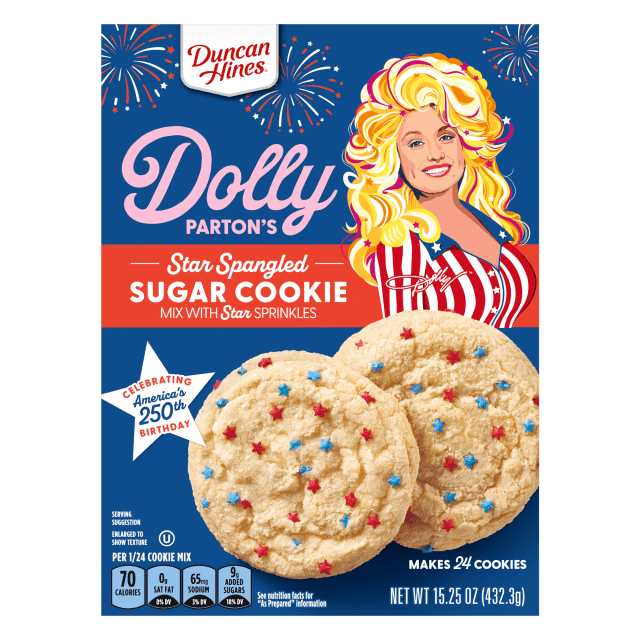 Duncan Hines Dolly Parton's Star Spangled Sugar Cookie Mix With Star Sprinkles, 15.25 oz.