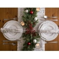 thumbnail image 3 of CC Home Furnishings Set of 6 Silver Colored Beaded Burst Napkin Rings 4", 3 of 8