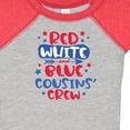 thumbnail image 4 of Inktastic Cousins Crew Red White and Blue 4th of July Boys or Girls Baby Bodysuit, 4 of 5