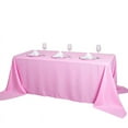 thumbnail image 2 of BalsaCircle 90" x 156" Polyester Rectangular Tablecloth Pink, 2 of 3