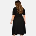 thumbnail image 2 of Vestido línea A Roman Fashion modelo 4278 negro Talla extra 42, 2 of 6