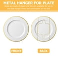 thumbnail image 6 of TINKSKY Decorative Dish Holder Spring Wall Plate Hangers Golden Coating 4Pcs 6In, 6 of 6